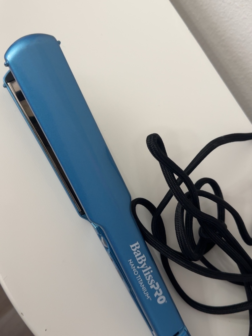 BaBylissPRO Nano Titanium Blue Mini Flat Iron - Travel Hair Straightener